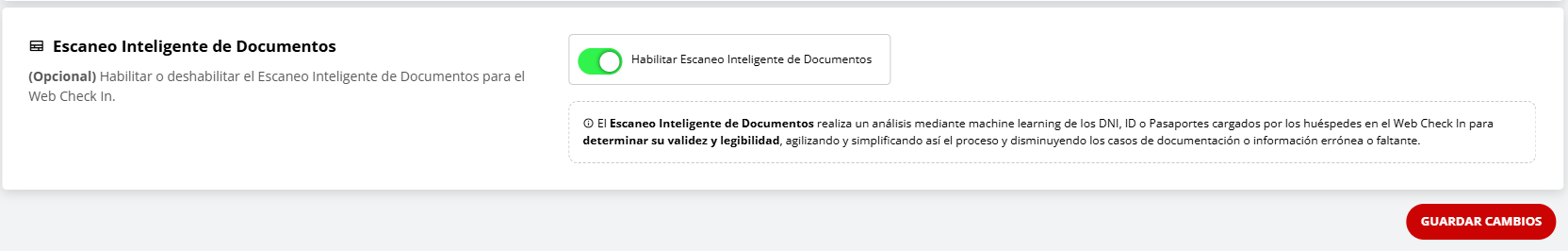 Activar Escaneo Inteligente de Documentos