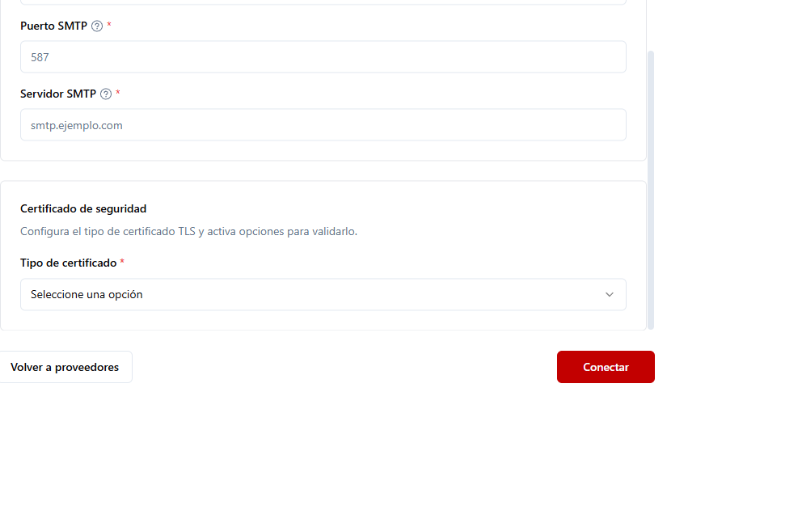 Mensaje de confirmación de conexión