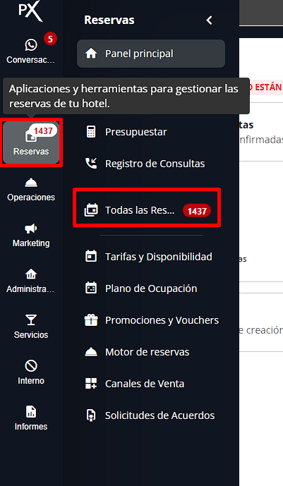 Búsqueda de reserva por instancia