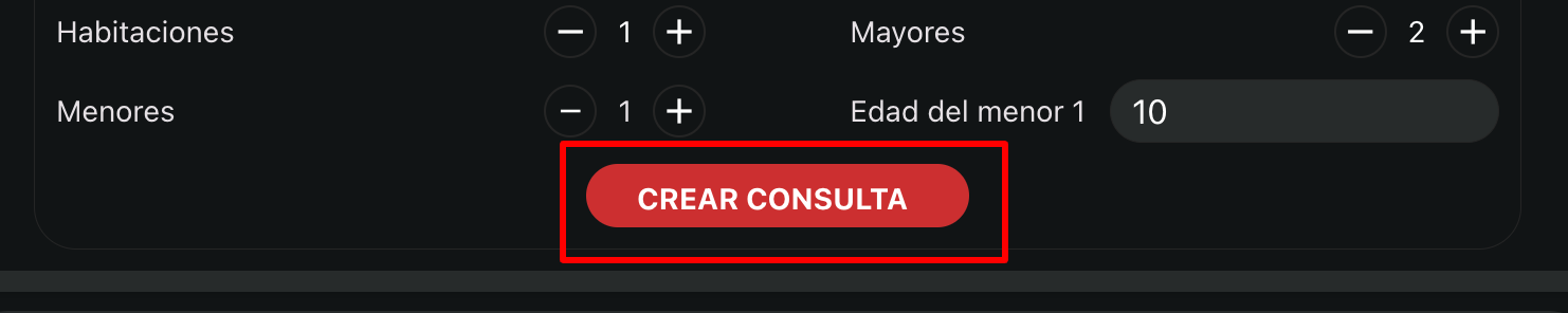 Botón Crear Consulta