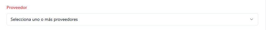 Selección de proveedores y hoteles