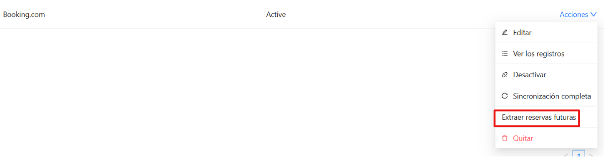Extracción de reservas futuras
