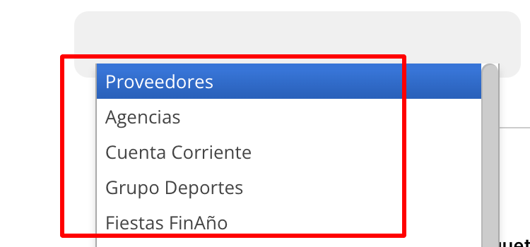 Selector de etiquetas