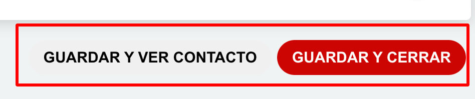 Botones de Guardar en el formulario de edición