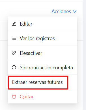 Botón ACTIVAR para el canal