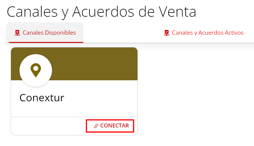Conexión con Conextur - Paso 1
