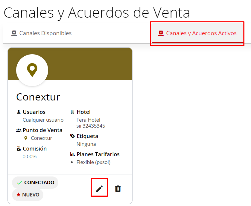 Conexión con Conextur - Paso 3