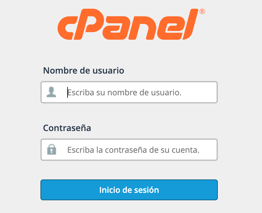 Ingreso a CPanel