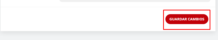 Botón para guardar cambios.