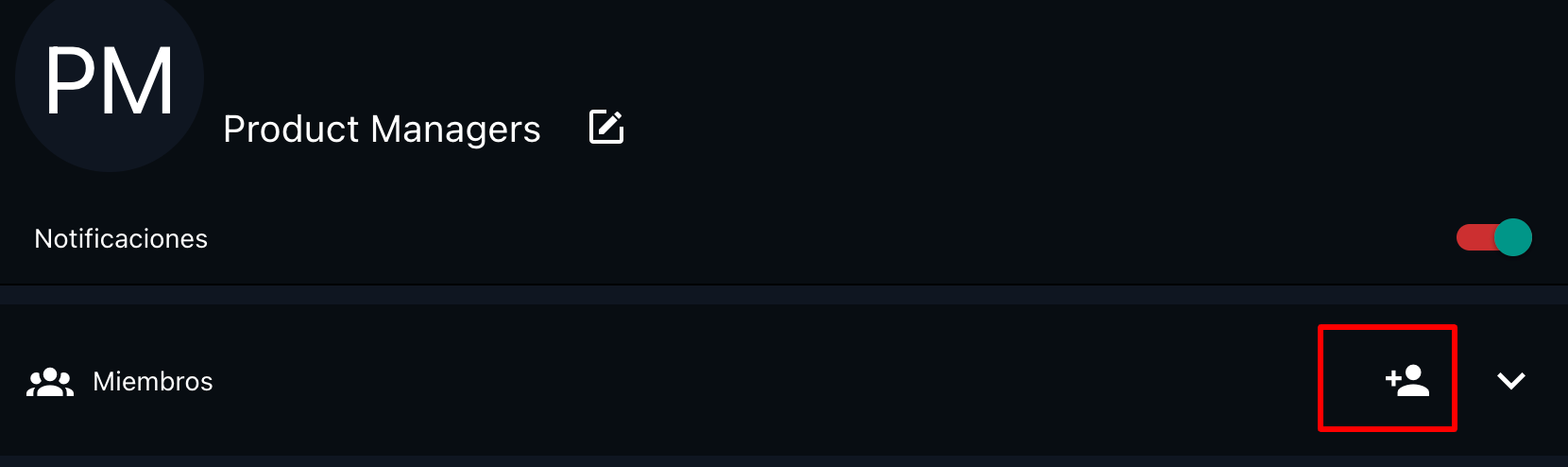 Icono para agregar miembro
