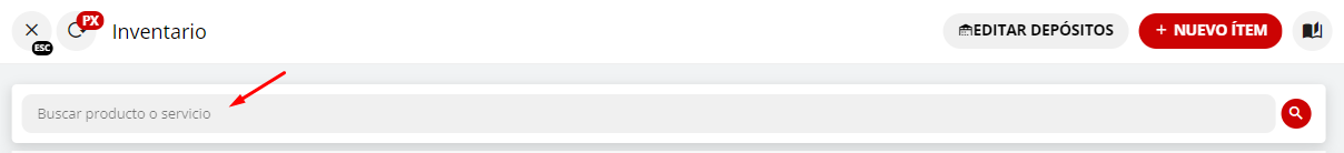 Buscador de artículos por nombre o código