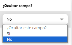 Ocultar campo en formulario de Web Check-in
