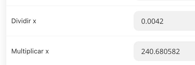 Ajuste de tipo de cambio