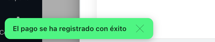 Mensaje de confirmación