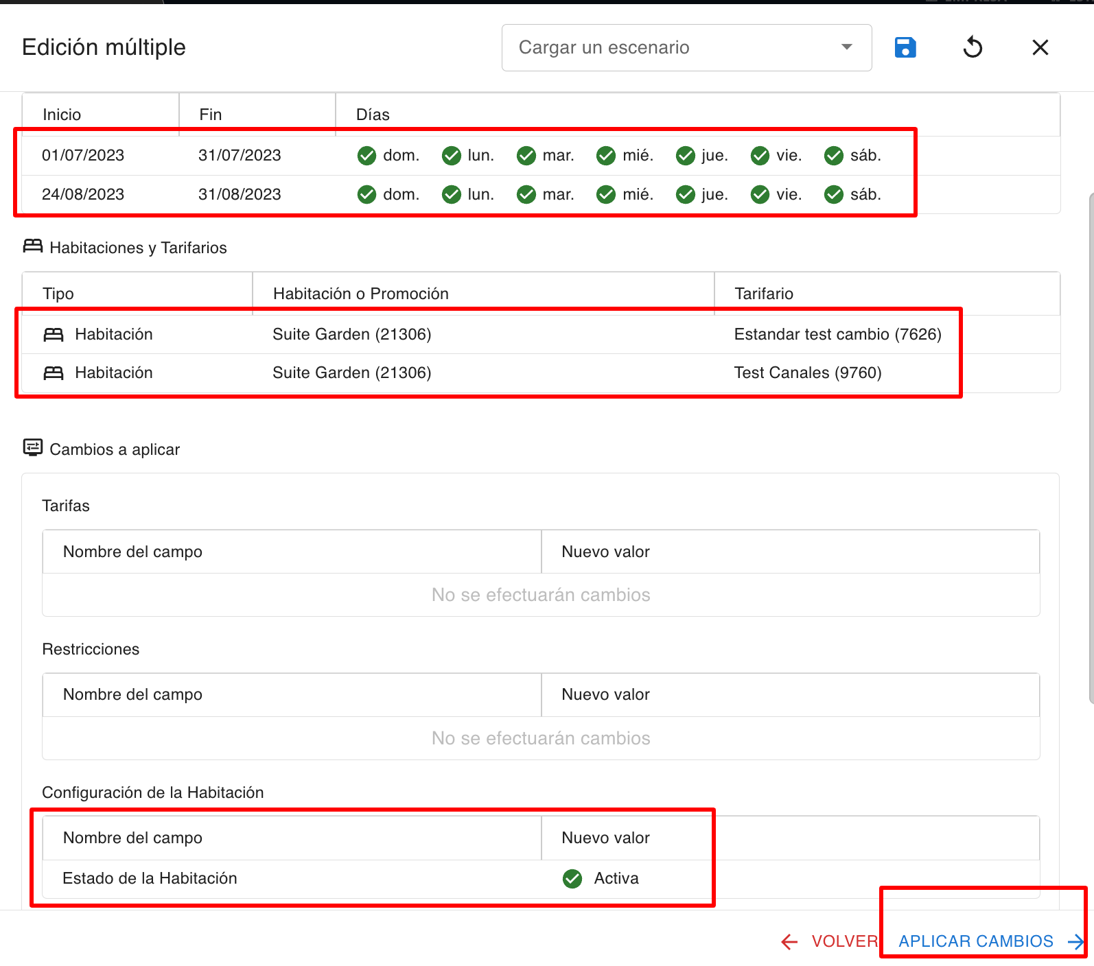 Ventana de revisión de cambios