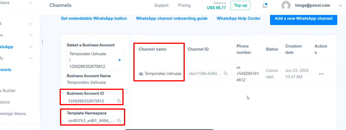 Obtención de credenciales adicionales en Bird