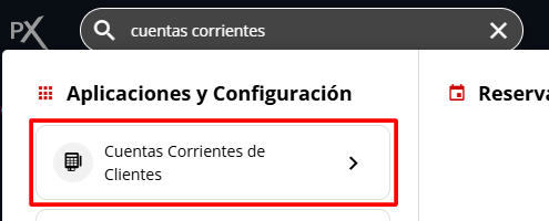 Buscador de Cuentas Corrientes de Clientes