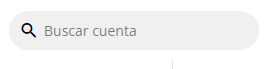 Barra de búsqueda de Cuentas Corrientes