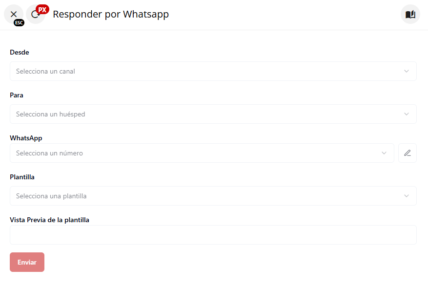 Vista previa del mensaje de presupuesto para WhatsApp
