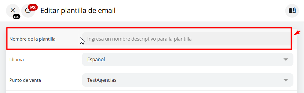 Nombre de la plantilla