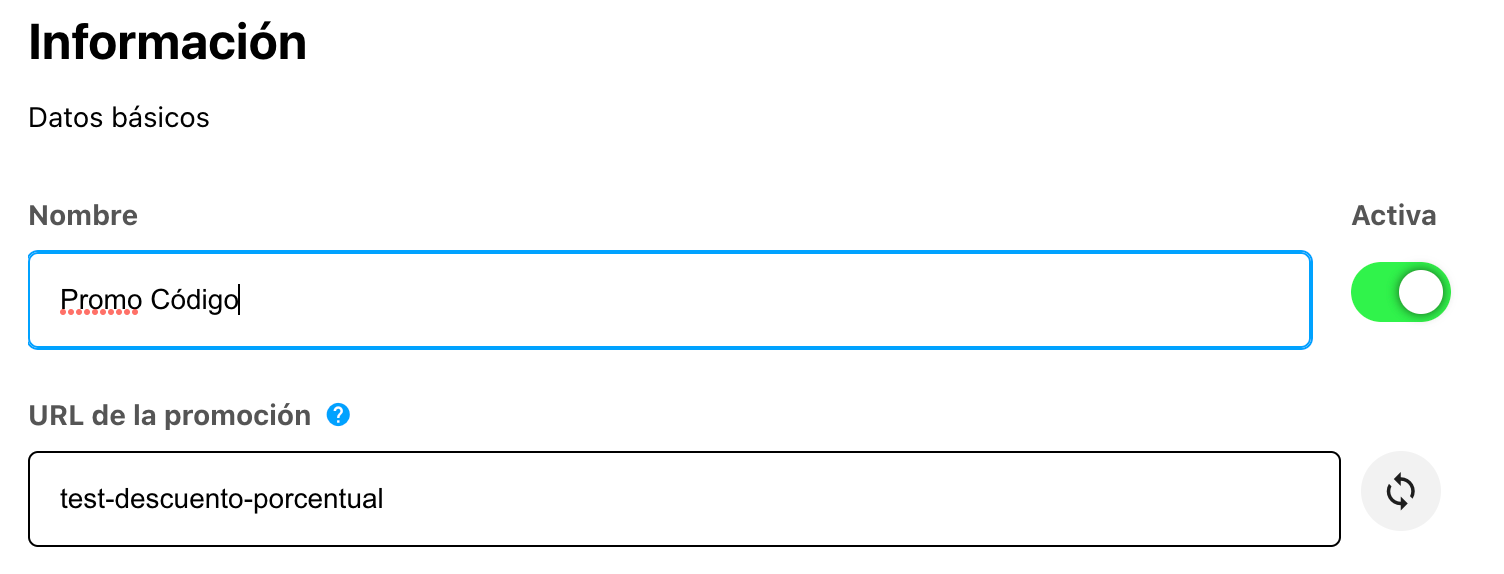 Paso 1: Configuración de Nombre, URL e Idioma
