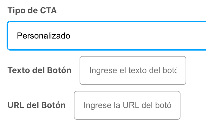 Opción de enlace personalizado
