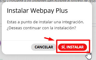 Confirmación de instalación