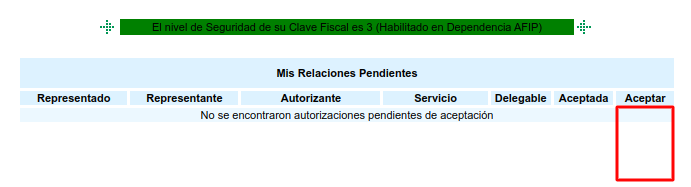 Autorizaciones pendientes en AFIP