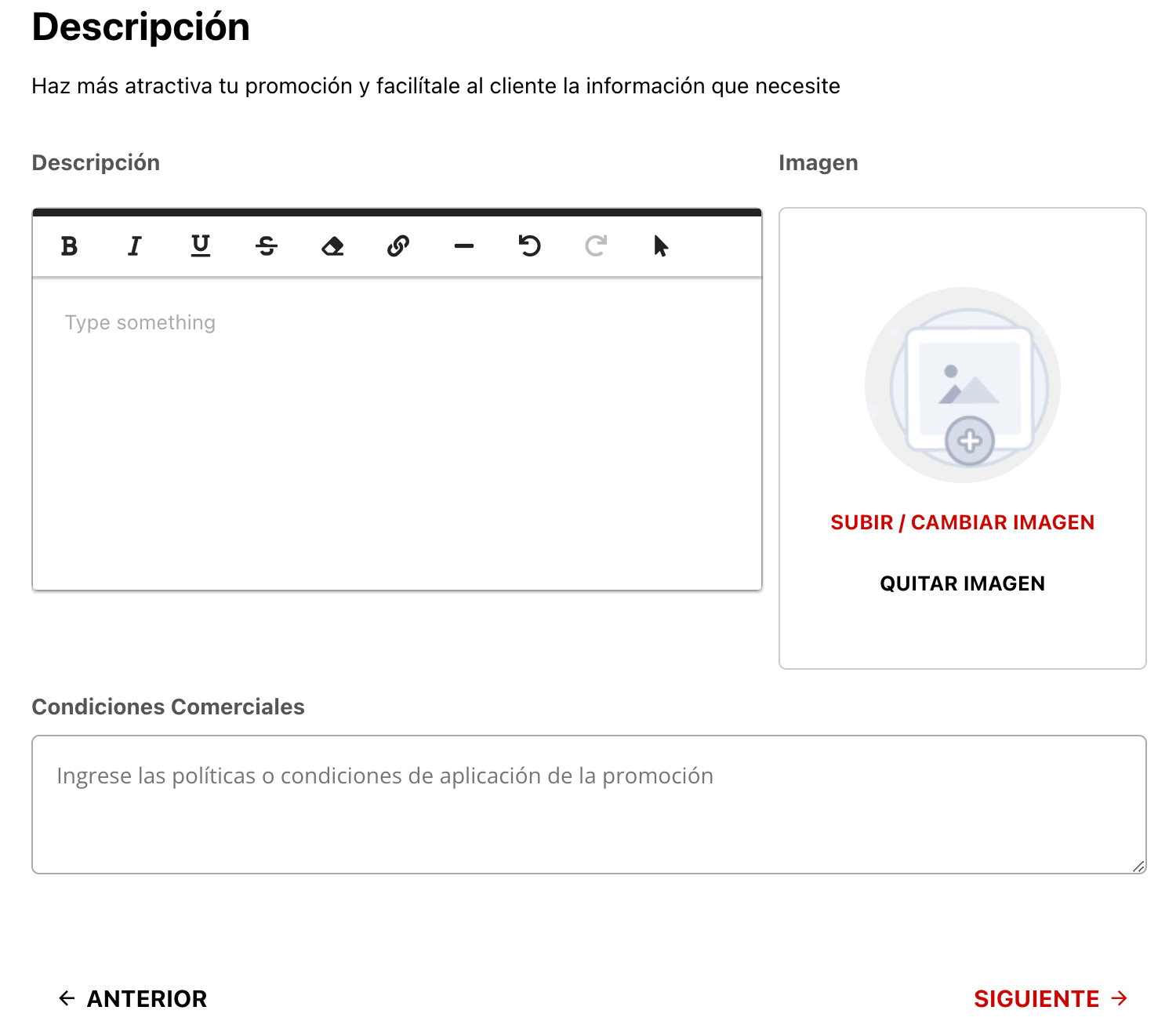 Configuración de Descripción e Imagen