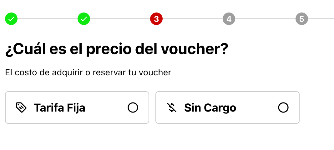 Selección de Tarifa Fija o Sin Cargo