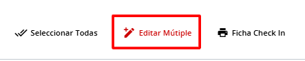 'Editar Múltiple' seleccionada
