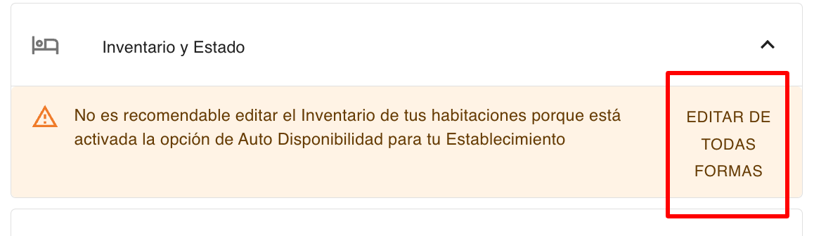 Advertencia de autodisponibilidad en Edición Múltiple.