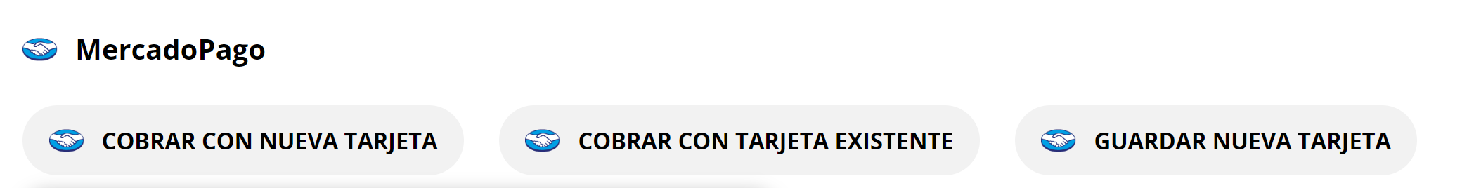 Sección Tarjeta de reserva con botones de cobro activados