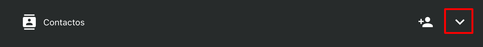 Expansión de la sección Contactos en la ventana Vincular objetos.