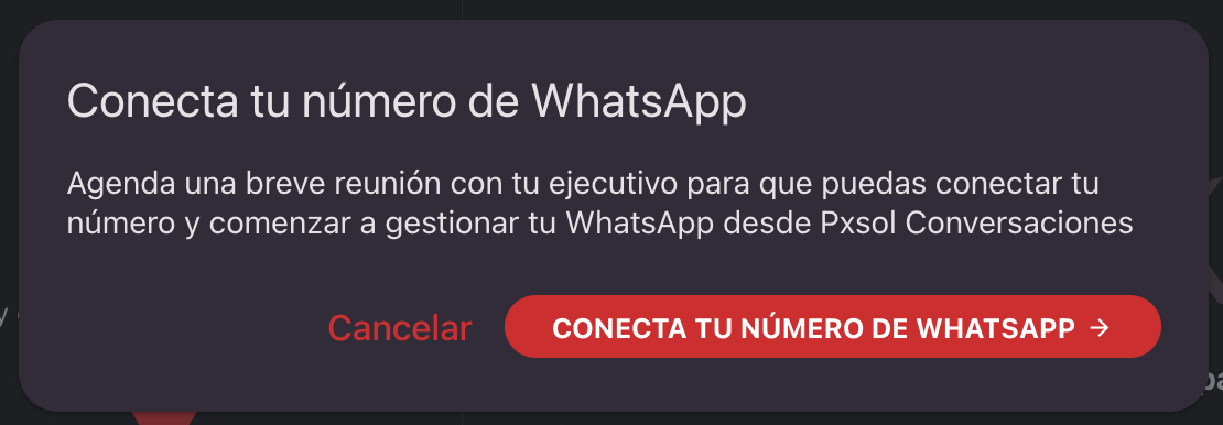 Captura de pantalla del proceso de vinculación de WhatsApp