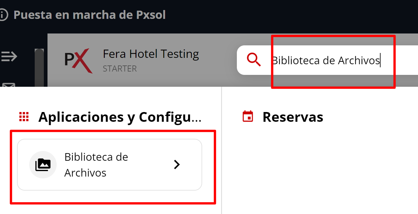 Acceso desde el omnibox a la biblioteca de archivos