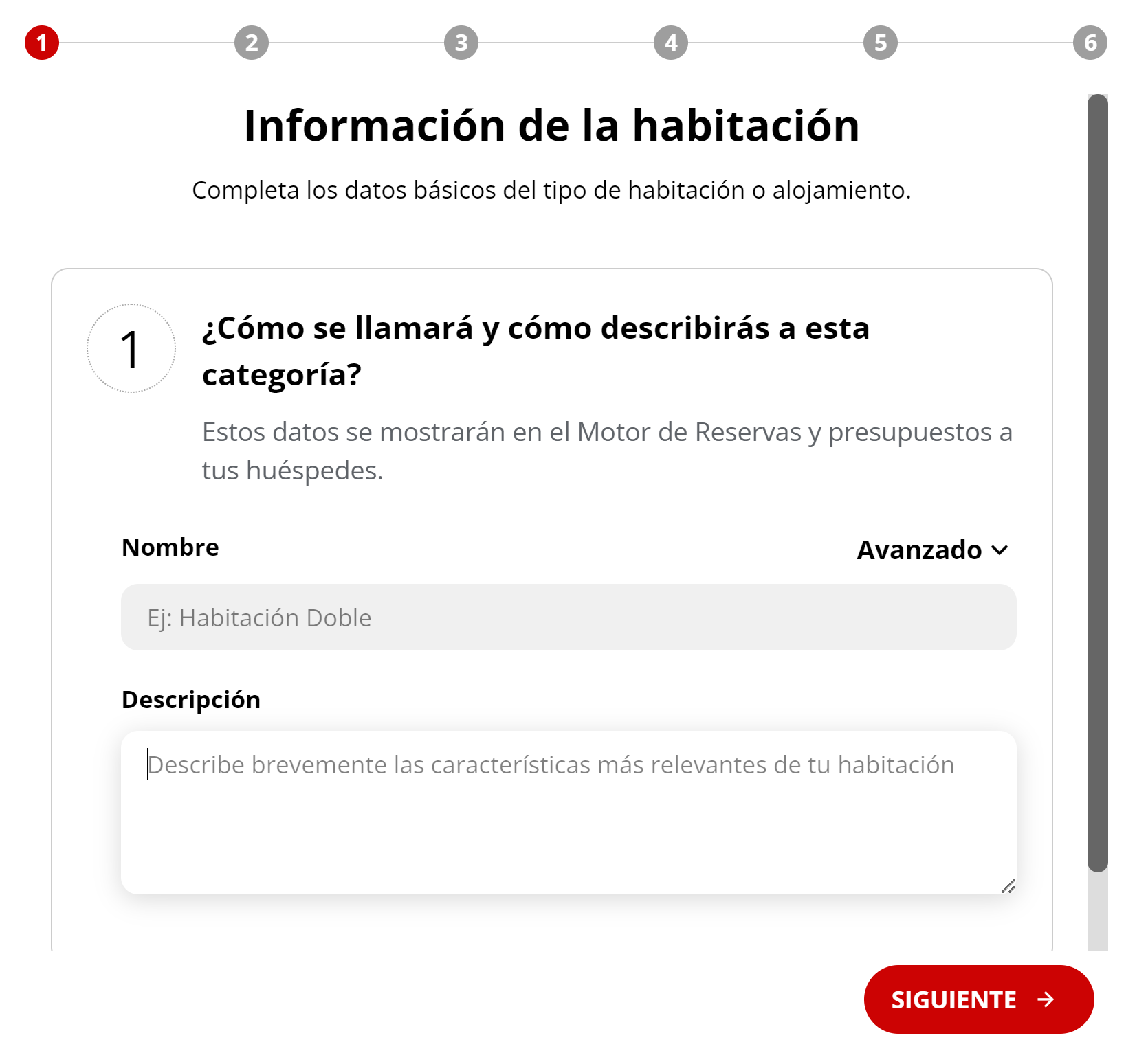 Paso 1: Nombre y Descripción