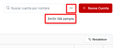 Opción Emitir IVA Compras