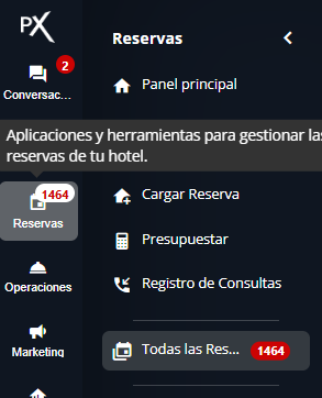 Captura de pantalla mostrando carpetas de instancias de reserva.