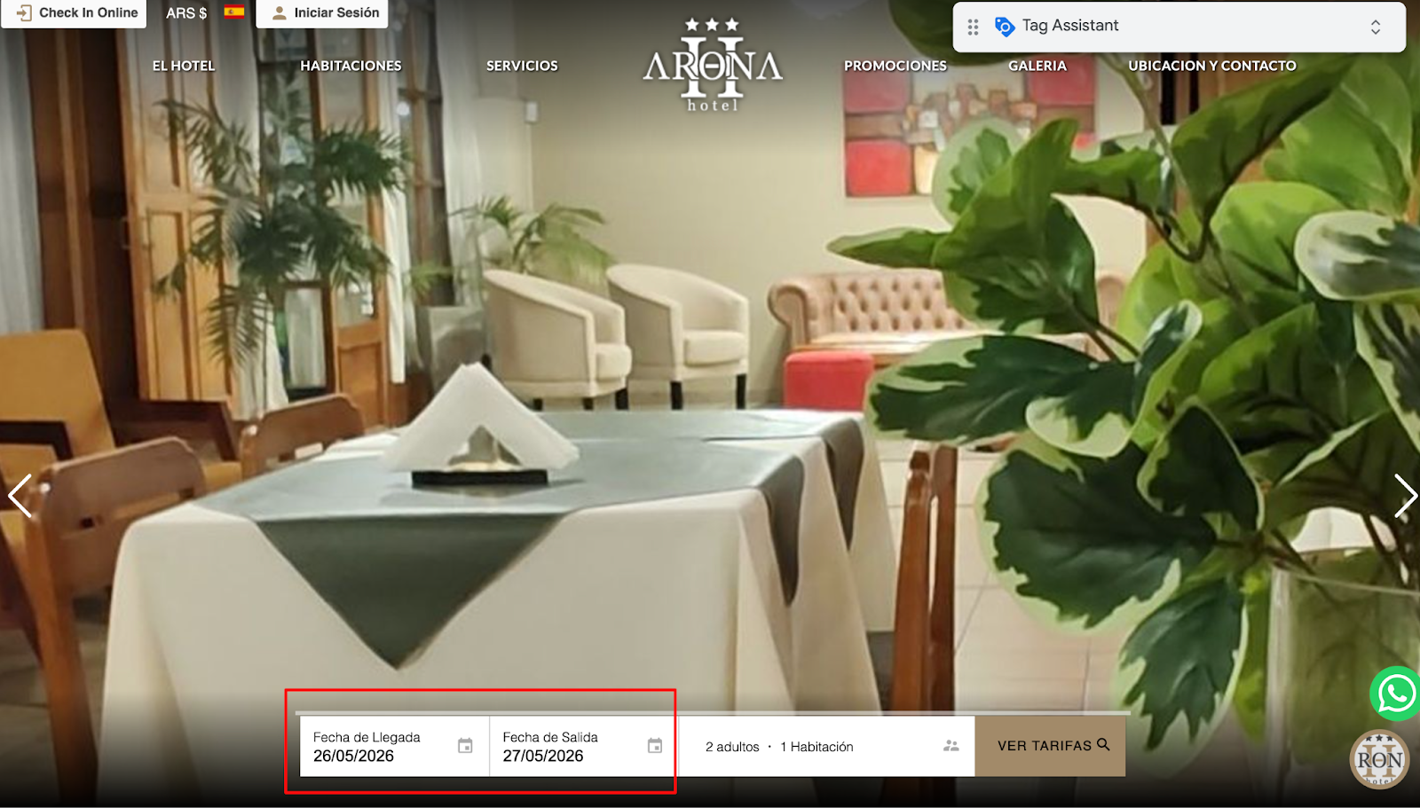 Selección de fechas futuras en el calendario